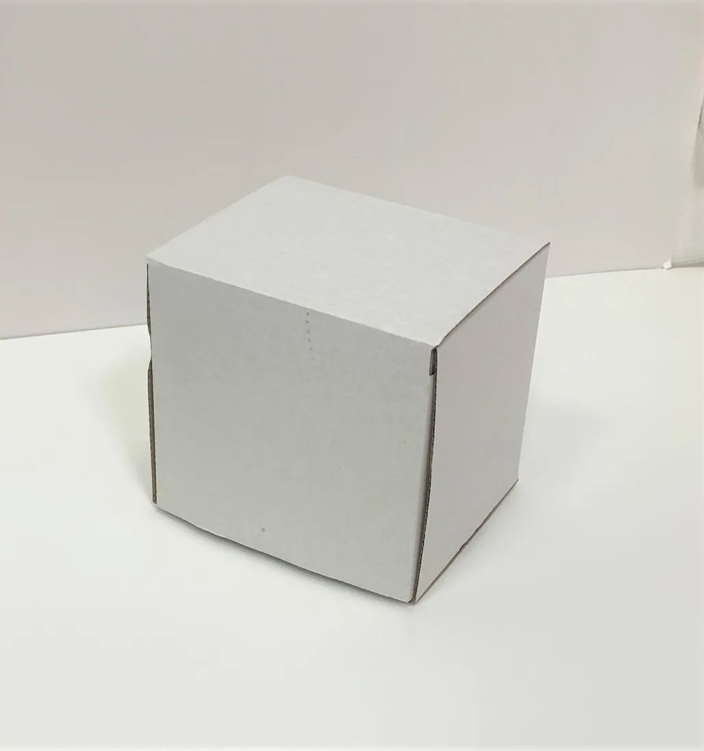 Коробка самосборная 120х110х120мм, белая, мгк